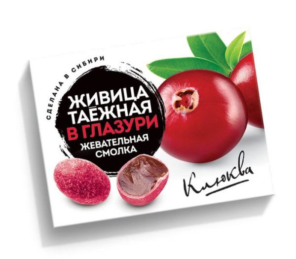 Изображение товара Смолка жевательная Живица таежная клюква в глазури №5 Смолка жевательная Живица таежная клюква в глазури №5 фотография