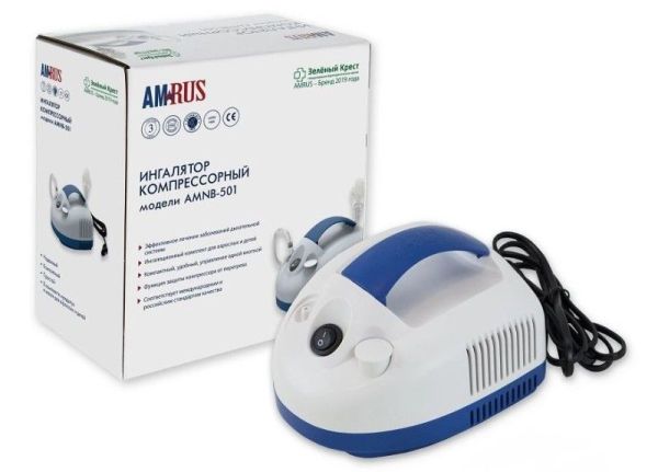 Изображение товара Ингалятор компрессорный AMNB-501 компактный Ингалятор компрессорный AMNB-501 компактный фотография